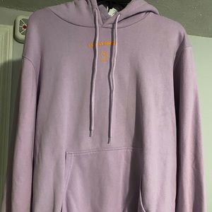 Lonely Ghost “Text Me When You Get Home” Hoodie Lavender/Orange